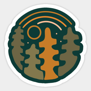 Forest circle Sticker